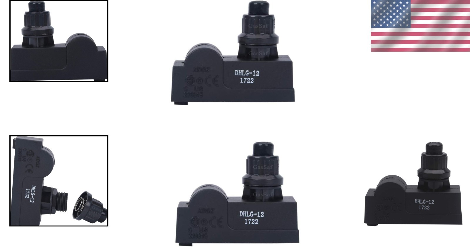 Spark Generator BBQ Ignitor Replacement - 2 Outlet Push Button Design for Grills