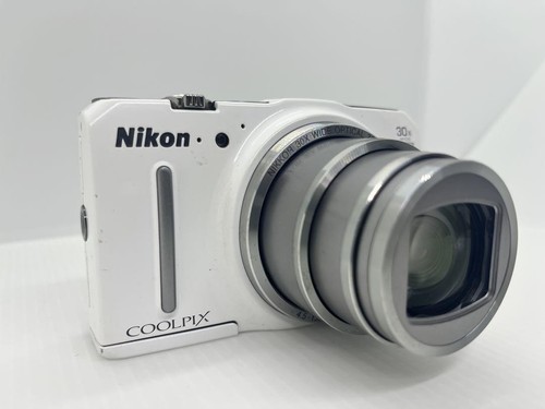 Nikon COOLPIX S9700 White Digital Camera 30x Optical Zoom 16MP Defect from Japan - Picture 3 of 8