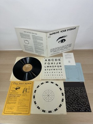 IMPROVE YOUR EYESIGHT Without Glasses - 1977 Vinyl LP w/ INSERTS! - Wolf WR 7710