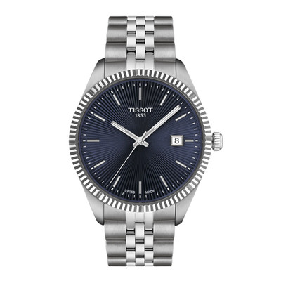 Tissot Ballade Quarz Swiss Made 40mm Stahl Blau Herren Elegant T156.410.11.041.