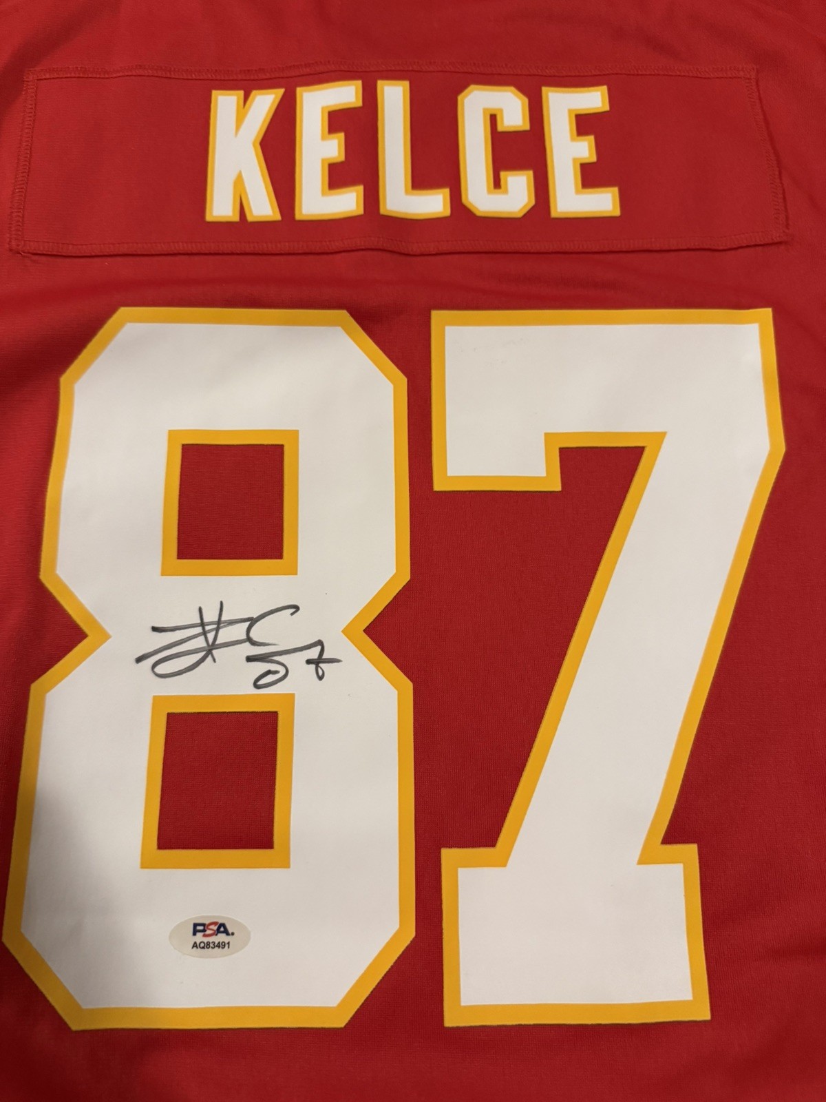 Travis Kelce Signed Nike Jersey W/ PSA COA! view 2