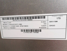 Capot Fiat CINQUECENTO