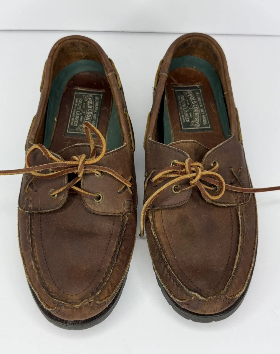 Ralph Lauren Boat Shoe Brown Casual Shoes for Men for sale  display picture 2