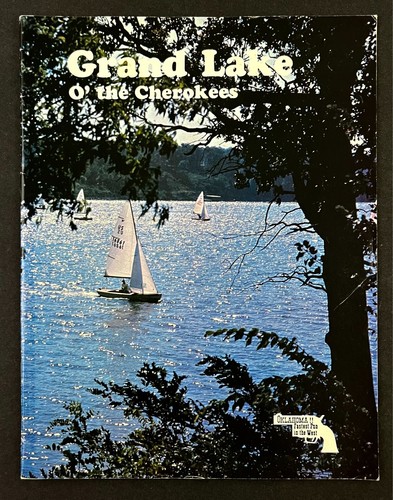 1970s Oklahoma Cherokee Grand Lakes Recreation Tourist Ads Vintage Travel Book