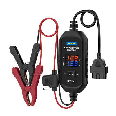 OBD2 Car Computer ECU Memory Saver 12V Emergency Power Supply Cable Battery Clip