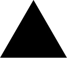 Triangle Shape Vinyl Sticker Decal Pyramid Car - Choose Size & Color