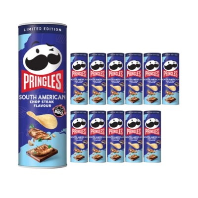 12 Pringles South American Chop Steak Flavor Potato Chips Limited Edition Korean
