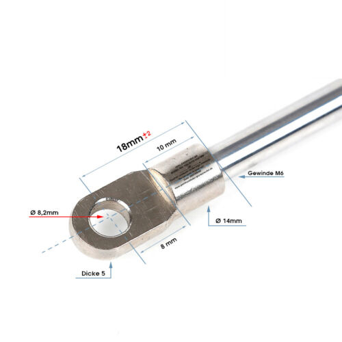 Gasdruckfeder Gasdruckdämpfer Dämpfer Auge Gasfeder Länge: 145-900MM 50N-1.250N - Bild 21 von 500