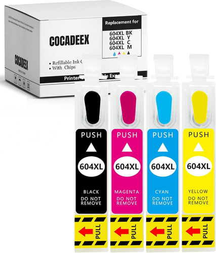 COCADEEX Cartouches d'encre rechargeables vides 604XL compatibles avec XP-2200... - Photo 10/12