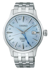 New Seiko Presage Cocktail Time Stainless Steel Blue Dial Men's Watch SSK037