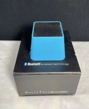 Multitech Audio The Block Bluetooth Wireless Mini Cube Speaker-Blue