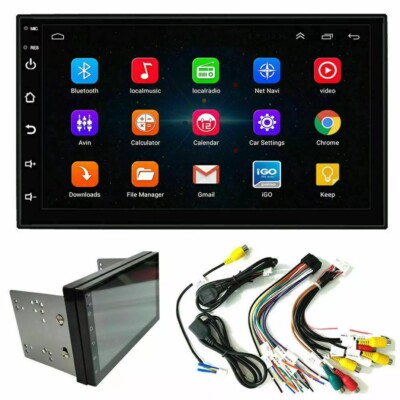 7'' Double 2 DIN Android 10.1 Autoradio GPS NAVI WIFI Bluetooth USB MP5 FM Player