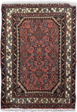 2x3' Orange Traditional Hamaadan Rug 82091
