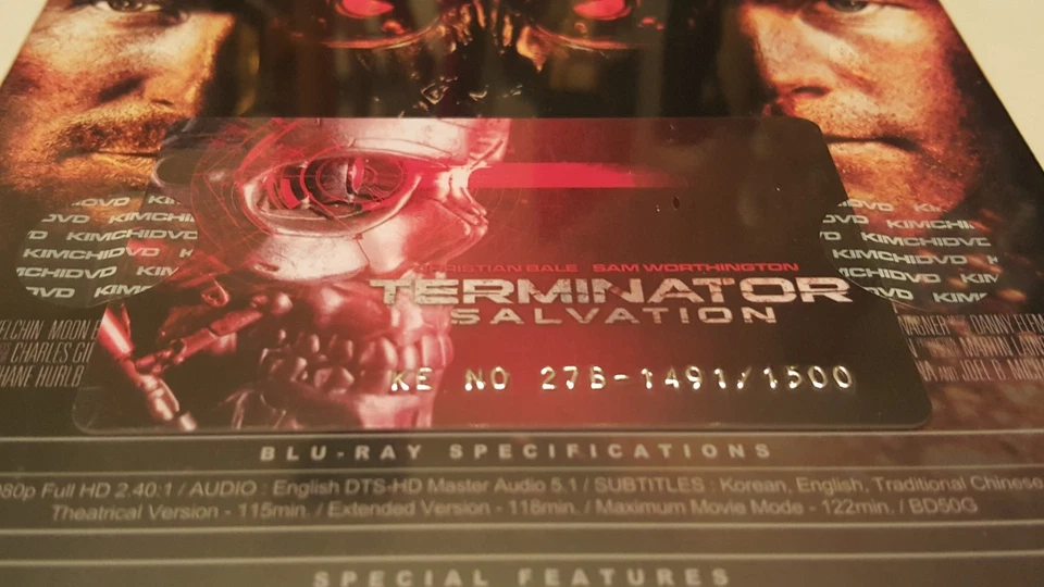 Terminator Salvation Lenticular STEELBOOK KimchiDvd Exclusive (Blu-ray, Korea)  - Image 4 of 4