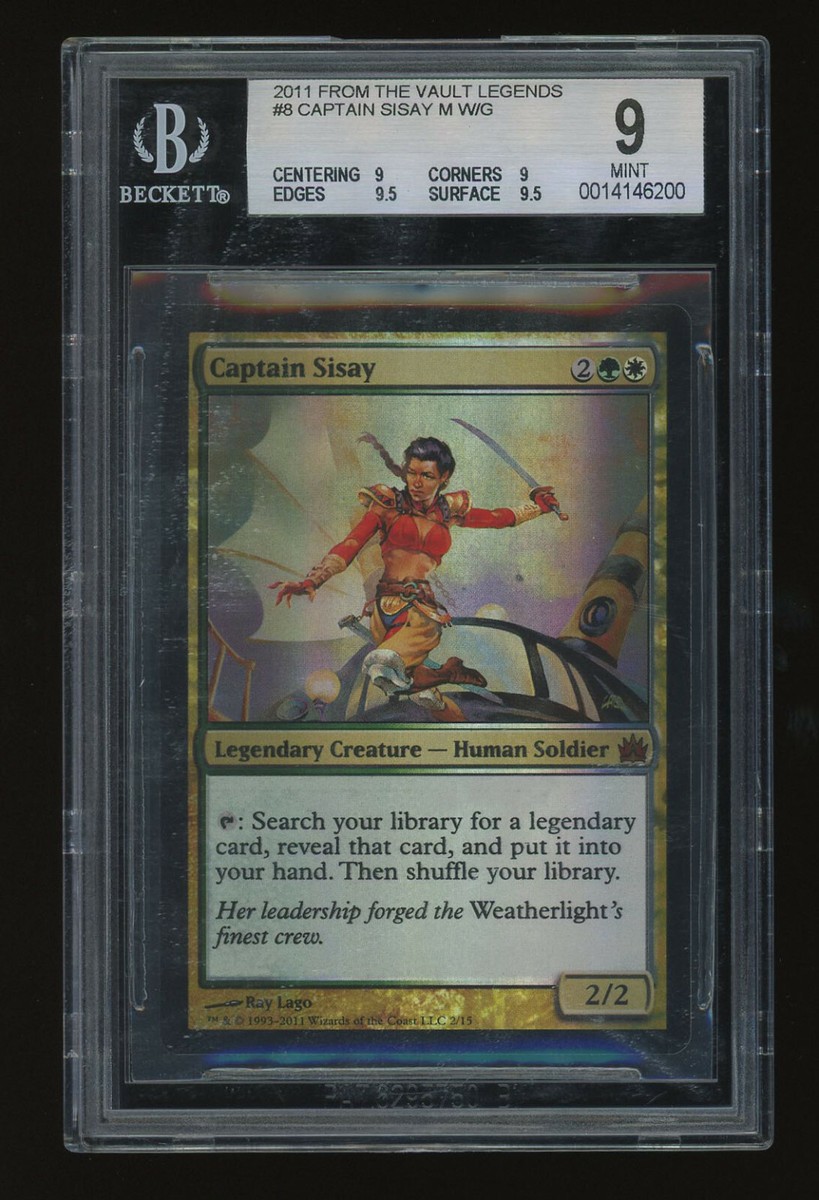 Captain Sisay FOIL BGS 9 - From the Vault Legends - Beckett Graded