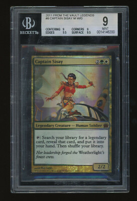 Captain Sisay FOIL BGS 9 - From the Vault Legends - Beckett Graded