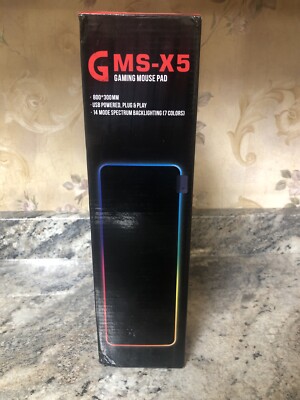 New GMS-X5 Gaming Mouse Pad 14 Mode Spectrum Backlighting 7 Colors