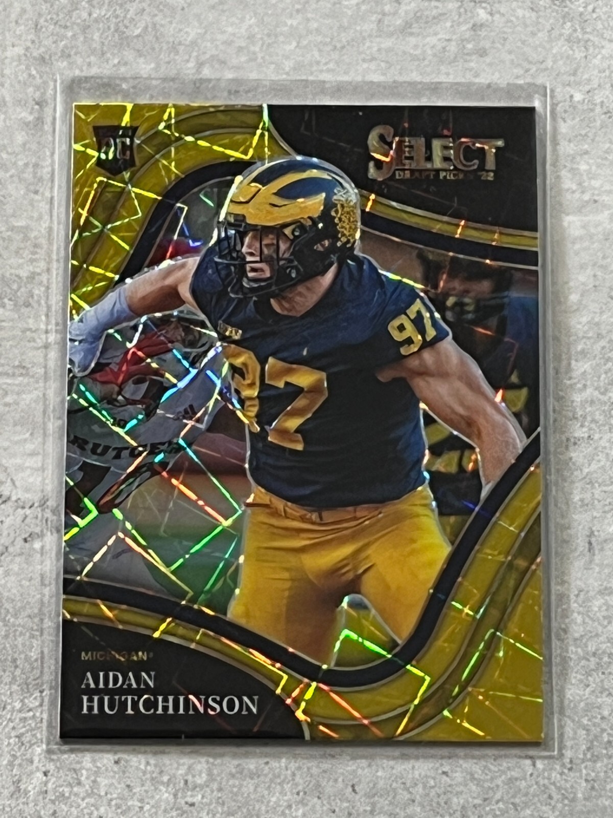 Aidan Hutchinson Panini Select Draft Picks #198 Gold