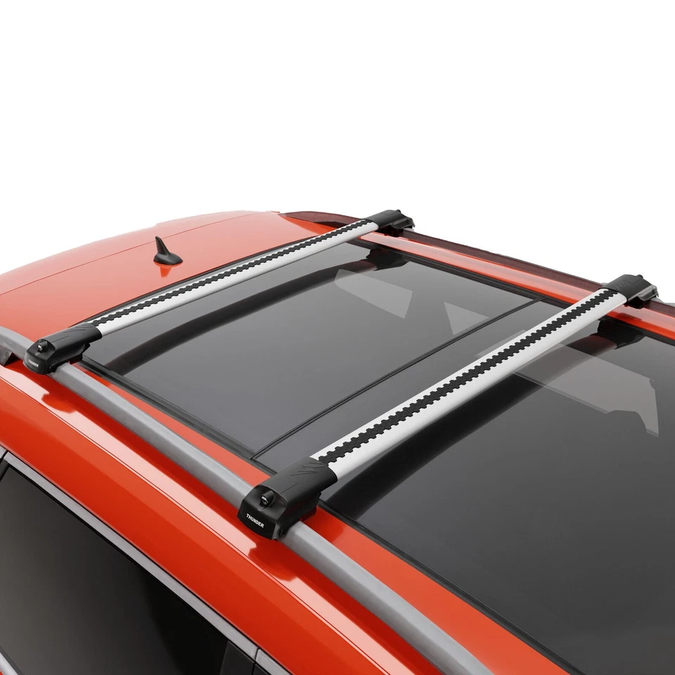 Roof Racks Cross Bars Anti-Theft system For BMW X5 2000-2013 Gray Aluminum Foto 3 de 4