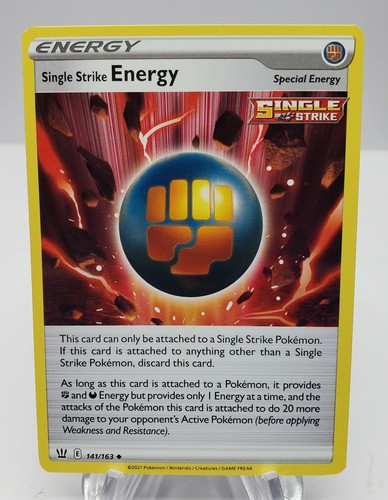 Single Strike Energy | 141/163 | Uncommon | Pokemon Battle Styles