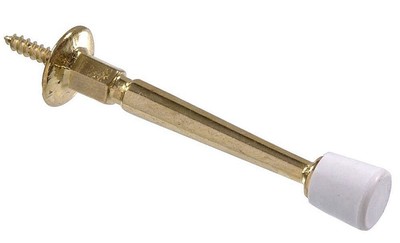 (12 Pack) Burnished Brass Rigid Door Stop 3''