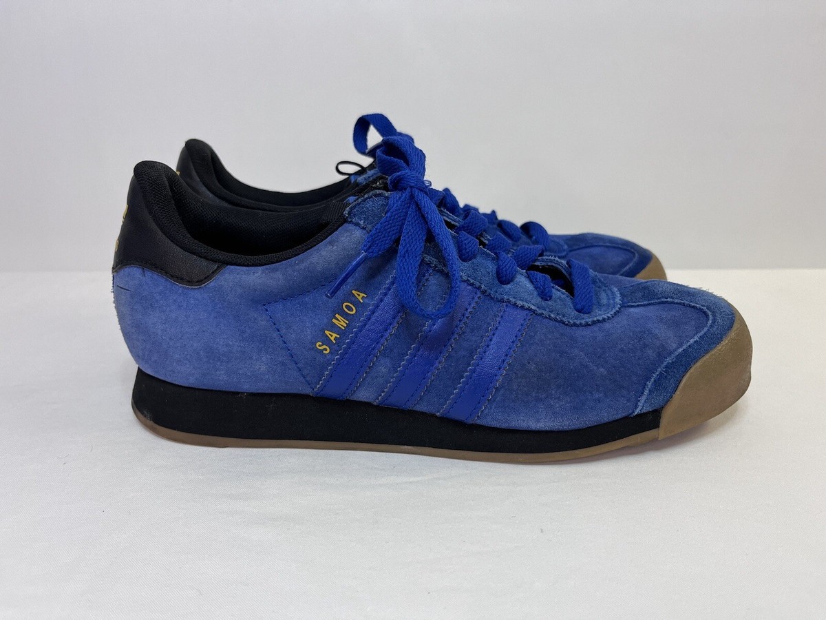 Blue Suede ADIDAS Samoa Leather Sneakers Shoes Size 6 C75427 | eBay