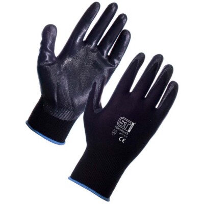 Nitrotouch Handschuhe elastische Manschette Mehrzweck Arbeitsgreifer S - XXL 26771-5