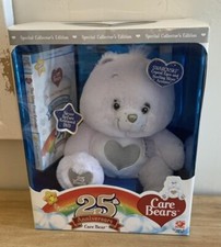 NEW SPECIAL EDITION COLLECTORS 25TH ANNIVERSARY WHITE CARE BEAR 2007 SWAROVSKI