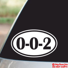 PICKLEBALL 0-0-2 OVAL Vinyl Decal Sticker Car Window Wall Bumper RACKET SPORT