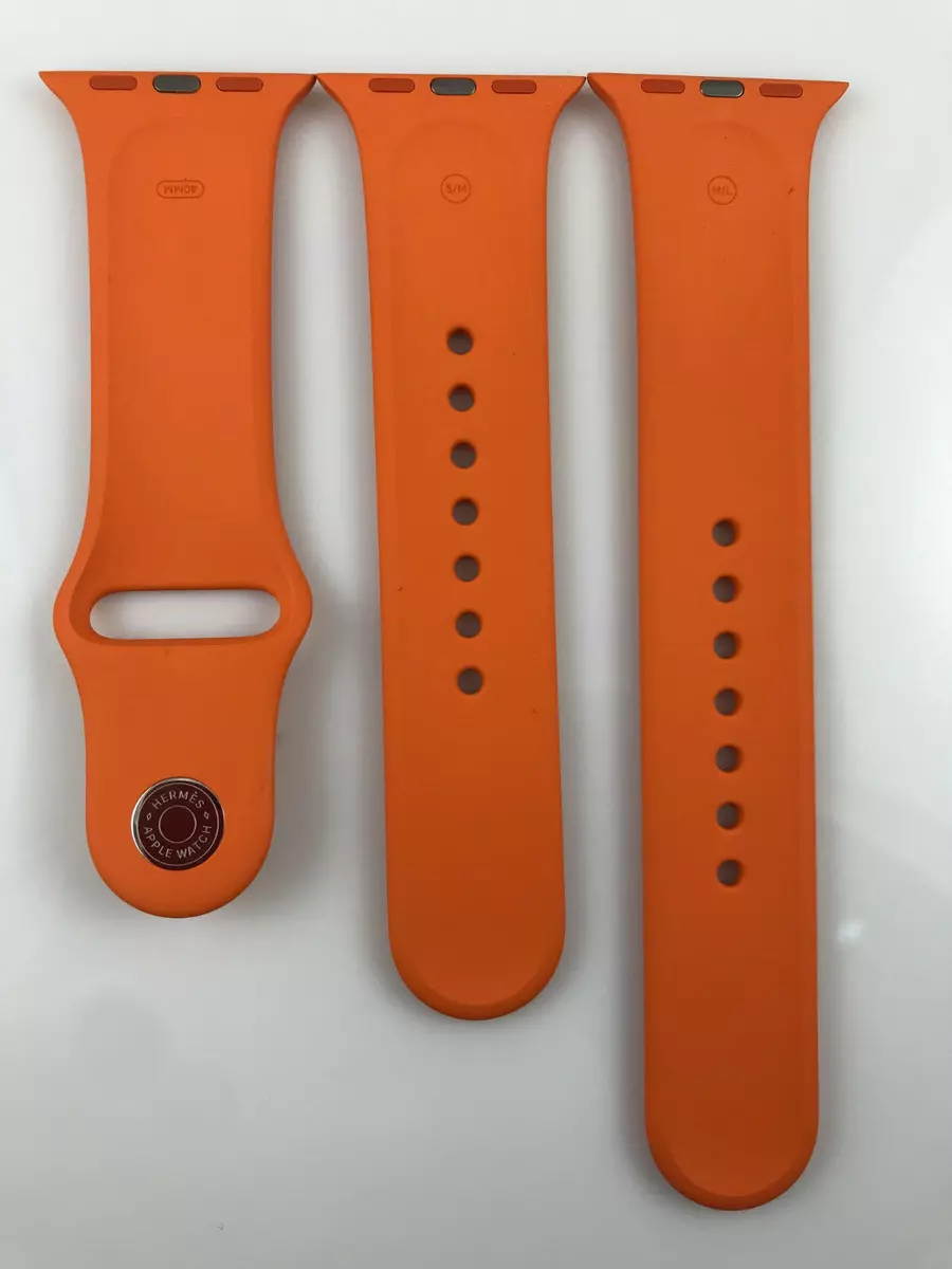 Rare Original genuine Apple watch Hermes Sport Band 38mm 40mm 41MM Orange  SM +ML