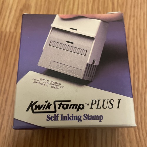 BRAND NEW KWIK STAMP Plus I Custom Stamp Stamps Self Inking VINTAGE