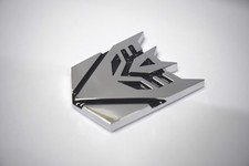 3d Chrome Decepticon Transformers Emblem Badge Decal Car Stickers Truck