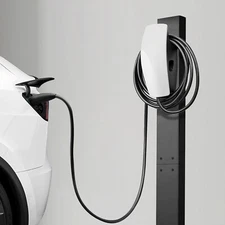 eMACROS EV Charger Pedestal, Wall Connector Pedestal EV Charging Station Mount