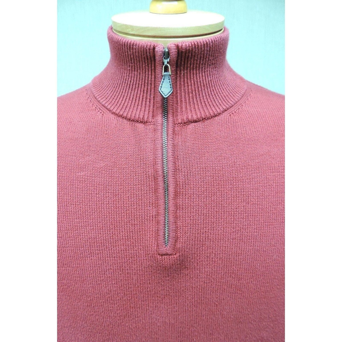 Brooks Brothers 346 Pima Cotton men's size Large sweater 1/4 zip