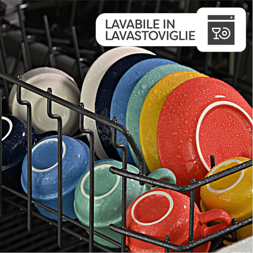 Set Di 6 Tazzine Da Espresso Con Supporto E Piatti Inclusi - Impilabili - Lavabi - Foto 5 di 12