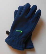 Nike Sport Fleece Gloves Lapis/Green YOUTH Large