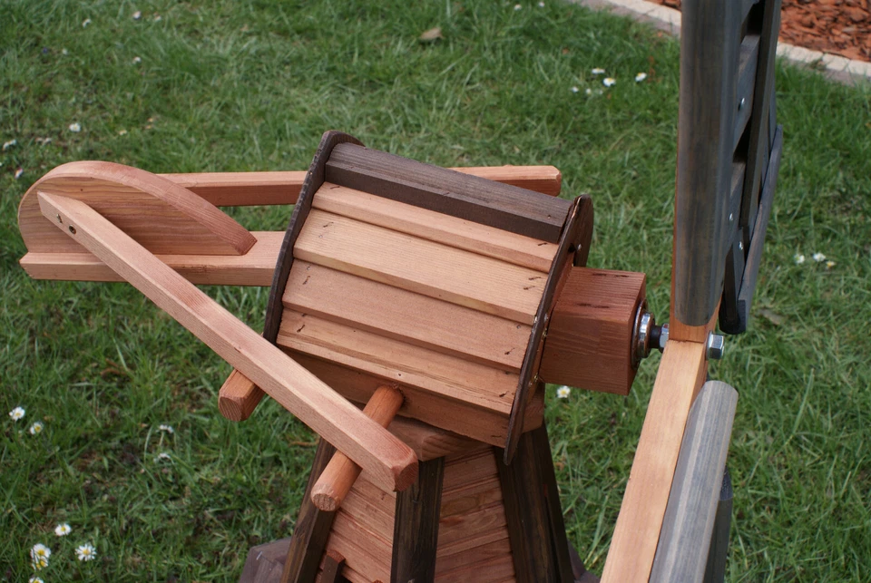 Grand moulin à vent en bois pour jardin 100 cm - 235 cm Moulins à vent en bois - Photo 4/4