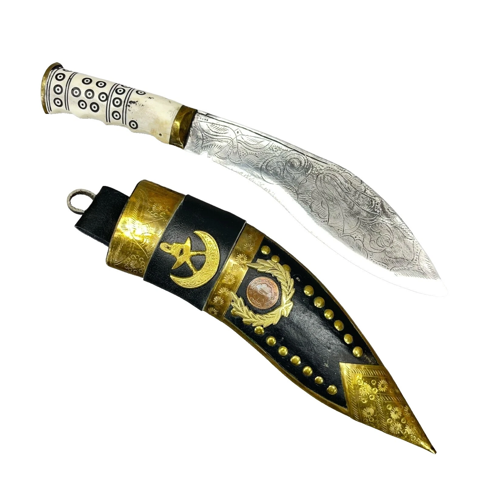 Stainless Steel Blade Horn Handle Collectible Vintage Custom & Handmade Fixed Blade Knives