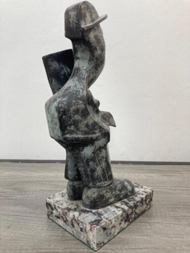 JOSE LUIS CUEVAS BRONZE SCULPTURE " OBRERO " SIGNED AND NUMBERED - Picture 2 of 6