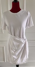 A. New Day Woman Side Tie Cotton T-Shirt Dress Size: Med