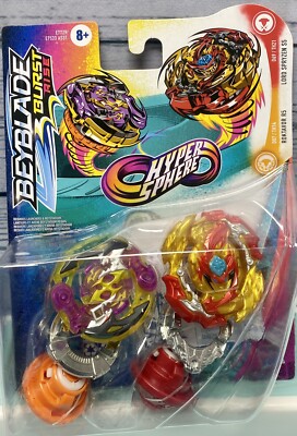 Beyblade Dual Pak Hypersphere Burst Rise Lord Spryzen S5 Roktavor R5 