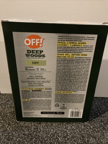 OFF! Deep Woods Insect Repellent Vill-3 Pack (6 OZ *2 + 4 OZ) New open box - Picture 2 of 2