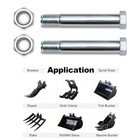 2Pcs 25mm 120mm Mini Excavator Bucket Rake Link Pins Connecting Other Attachment