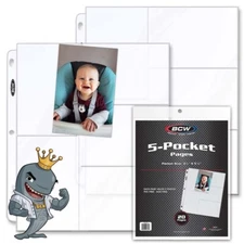 BCW Pro 5-Pocket Pages 20ct Pack (Side Load) FREE SHIP