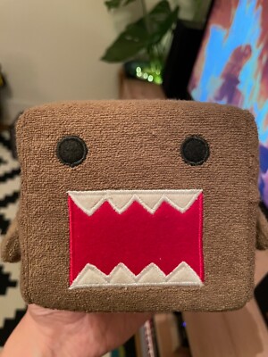 Domo Kun quadratischer Würfel Plüschtier offizielles Original NHK JAPANISCHER IMPORT mit Schaumstoff gefüllt