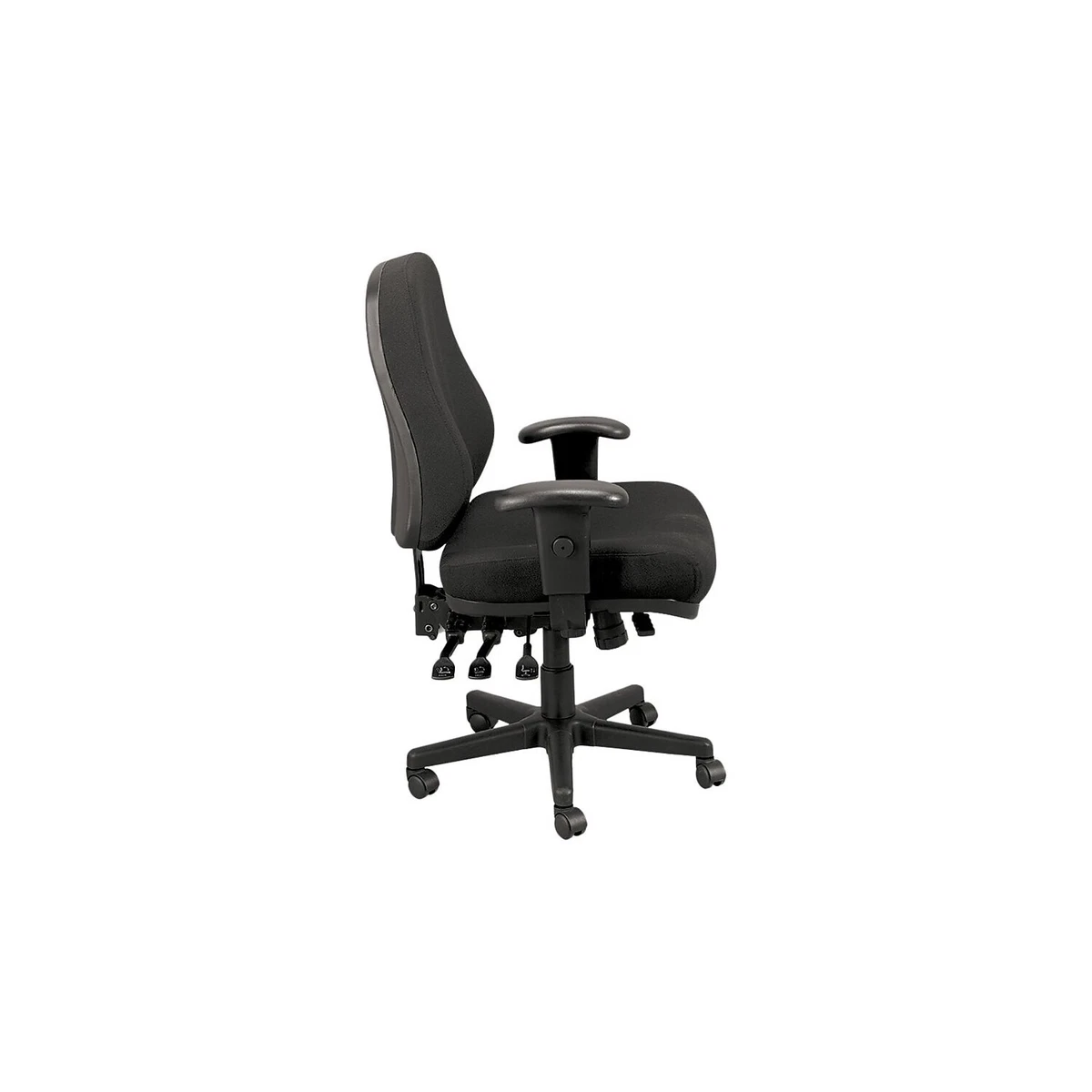 Eurotech 24 7 Fabric Task Chair Dove Black 24 7 BLKDOVE eBay