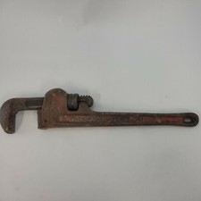 The Ridge Tool Co Vintage Rigid Heavy Duty Straight 14โ Pipe Wrench Made In USA