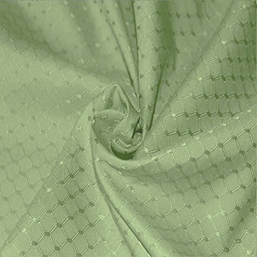 Mantel de gofres redondo Tektrum 70" - impermeable/resistente a las manchas - verde salvia claro - Imagen 3 de 6