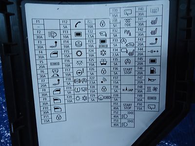 2011 mini cooper cigarette lighter fuse 2007-2014 MINI COOPER R55 R56 FUSE BOX LABEL TRIM COVER 61353455941 OEM