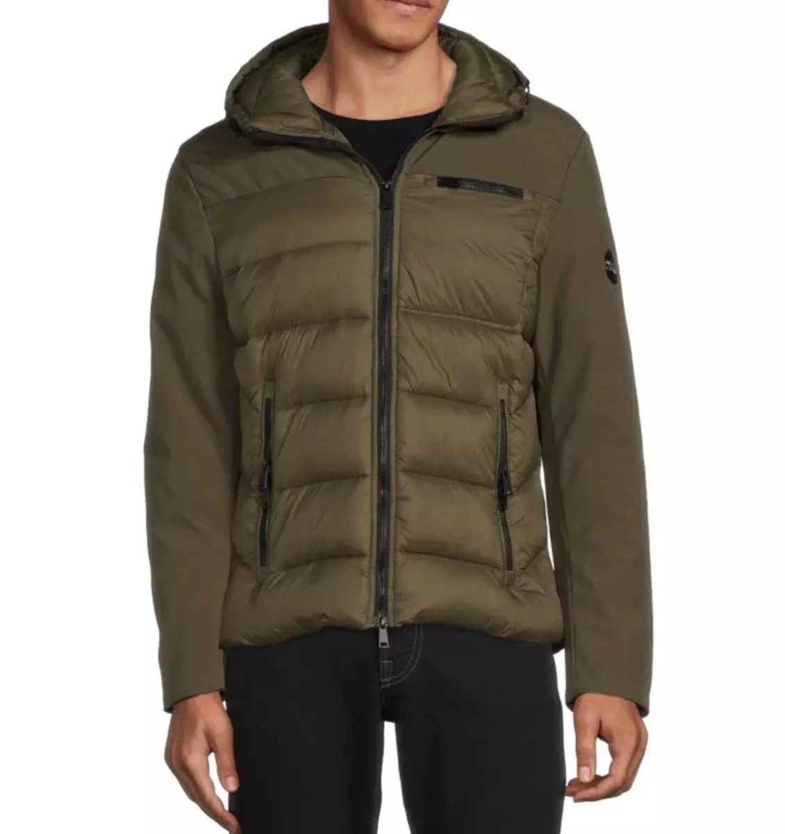 stof Premier Agent MEN'S ROBERTO CAVALLI CLASS HOODED PUFFER JACKET XL $595 NWT MILITARY GREEN  | eBay